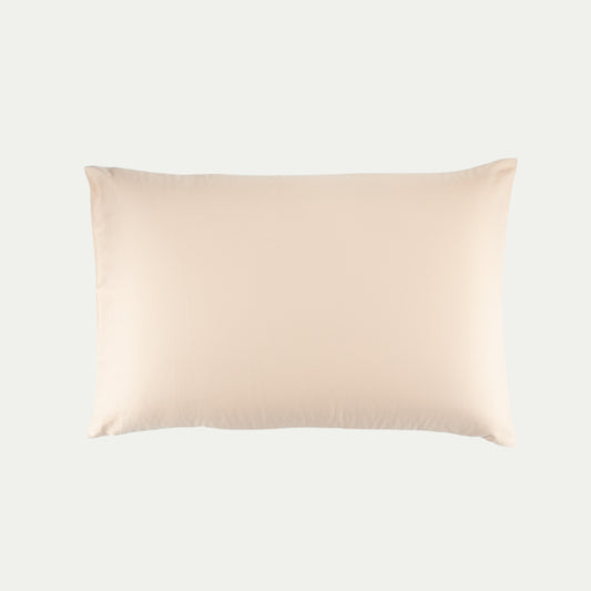 Organic cotton pillowcase in blush pink