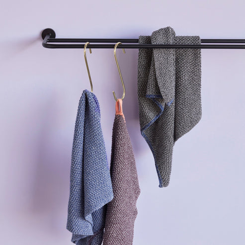 Tea Towel in Grey & Blue | Hubsch Interior | Coco & Henry